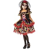 Rubies Day Of The Dead Girl Costume for Kids, Girl's Large