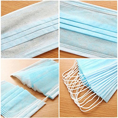 Maryger Disposable Procedure Surgical Face Mask 50 Counts (Blue)