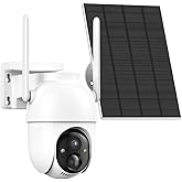 Camera for Home Security System with 360° Panoramic View, Spotlight Night Vision, Able to Connect Hub (not Included), No Subscription