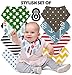 Baby Bandana Drool Bibs - 8 Gift Unisex Set - For Boys and Girls - Perfect for Newborns, Infants and Toodles - Organic Cotton Great for Drooling and Teething - Best Shower Gift