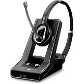 Sennheiser Enterprise Solution SD Pro2 ML Double-Sided Multi Connectivity Wireless Headset for Desk Phone &amp; Skype for Business Ultra Noise-Cancelling Microphone, Black