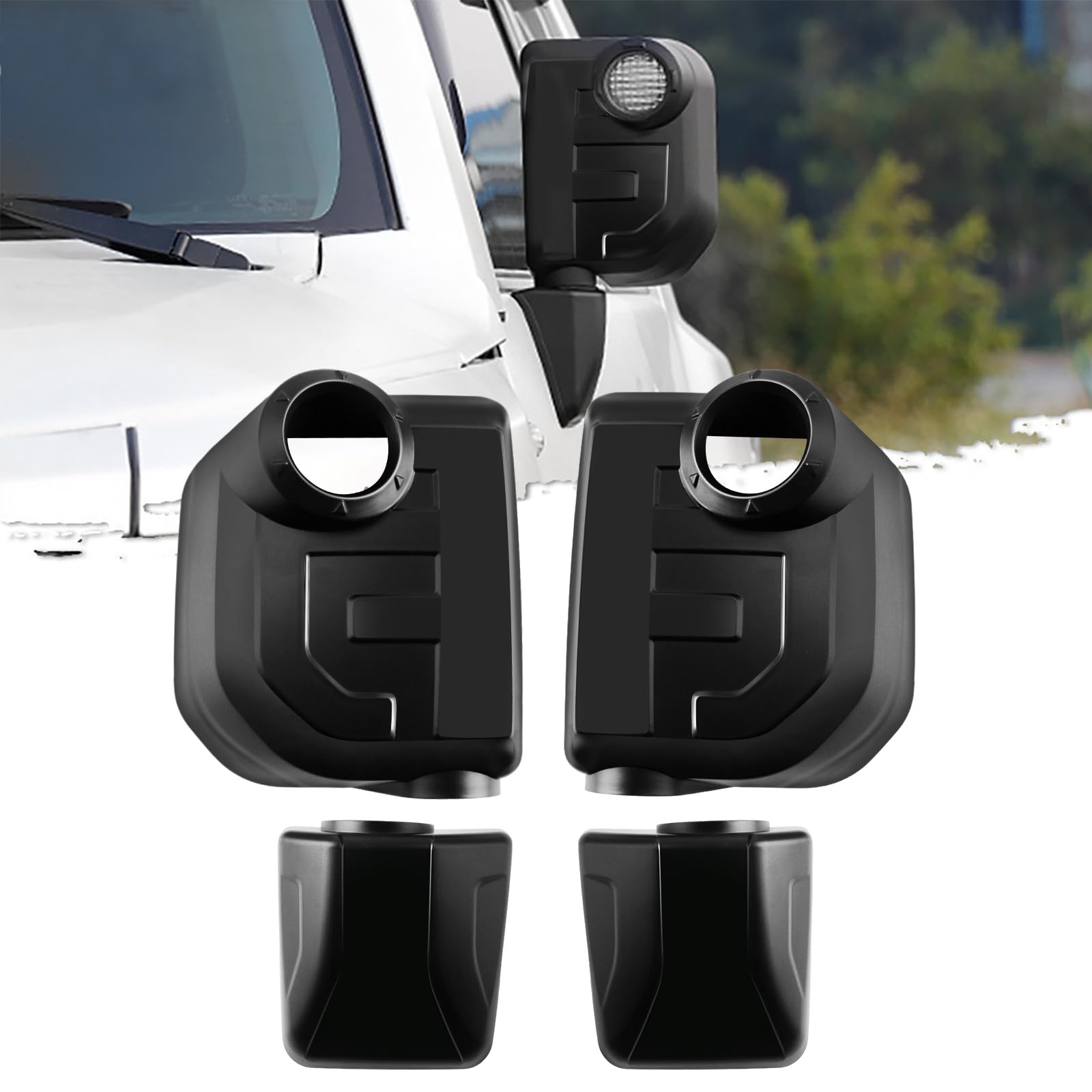 Photo 1 of Tesmirror Mirror Cover for Fj Cruiser - Tesmirror Upgrade Door Rear View Mirror Cover for Toyota FJ Cruiser Accessories 2007-2021 2022 Side Rearview Caps