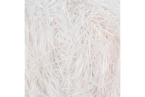 LOMIMOS 200g/7oz Easter Grass Off White Raffia Cut Paper Confetti Shred,for Gift Wrapping Craft DIY Basket Box Packaging Filling
