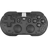 CRKD ATOM+ Wireless Mini Controller - Compatible with Nintendo Switch 2, Switch OLED, iOS, Android, PC &amp; Smart TV - Smoke Black Edition