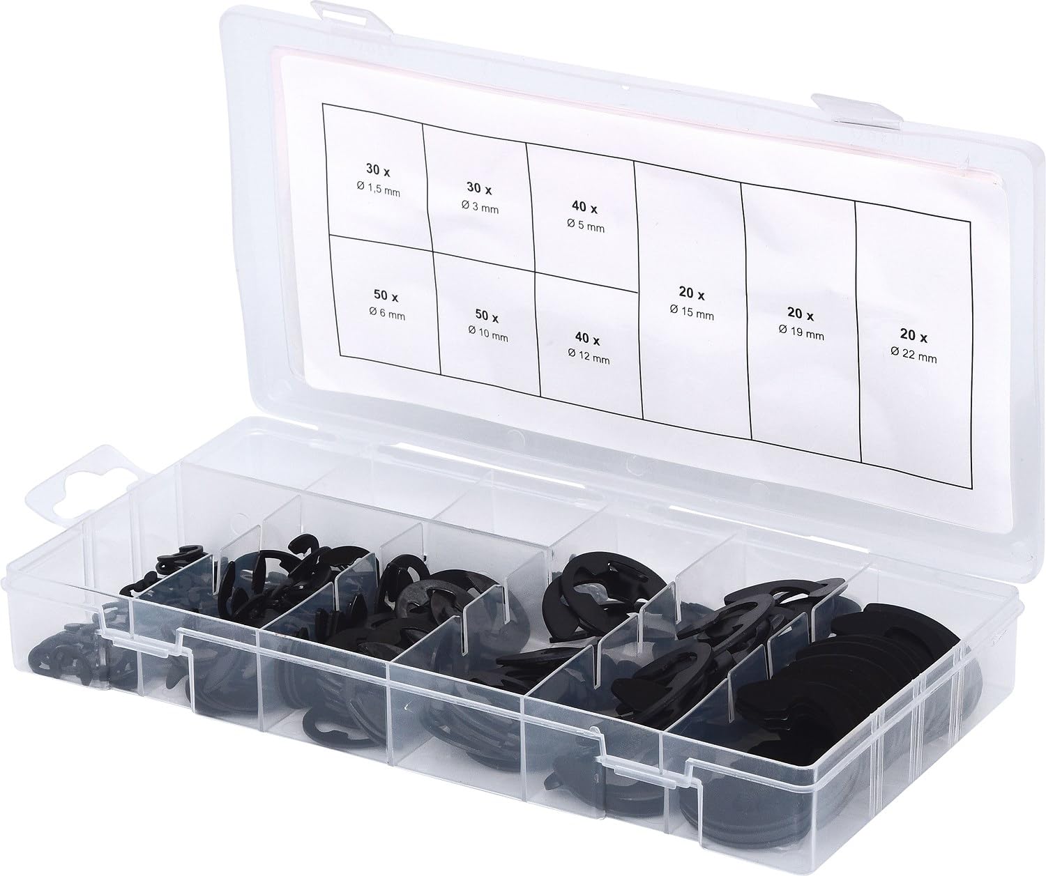 KS Tools 970.0110 E-Ring Retaining Rings Assortment