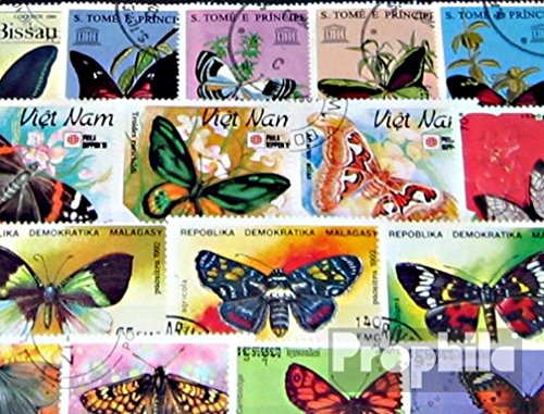 Prophila Collection Motives 150 various Butterflies stamps (Stamps for collectors) Butterflies