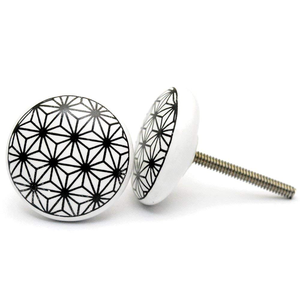Casa Decor Spider Web Handmade Ceramic Knobs Kitchen Cabinet