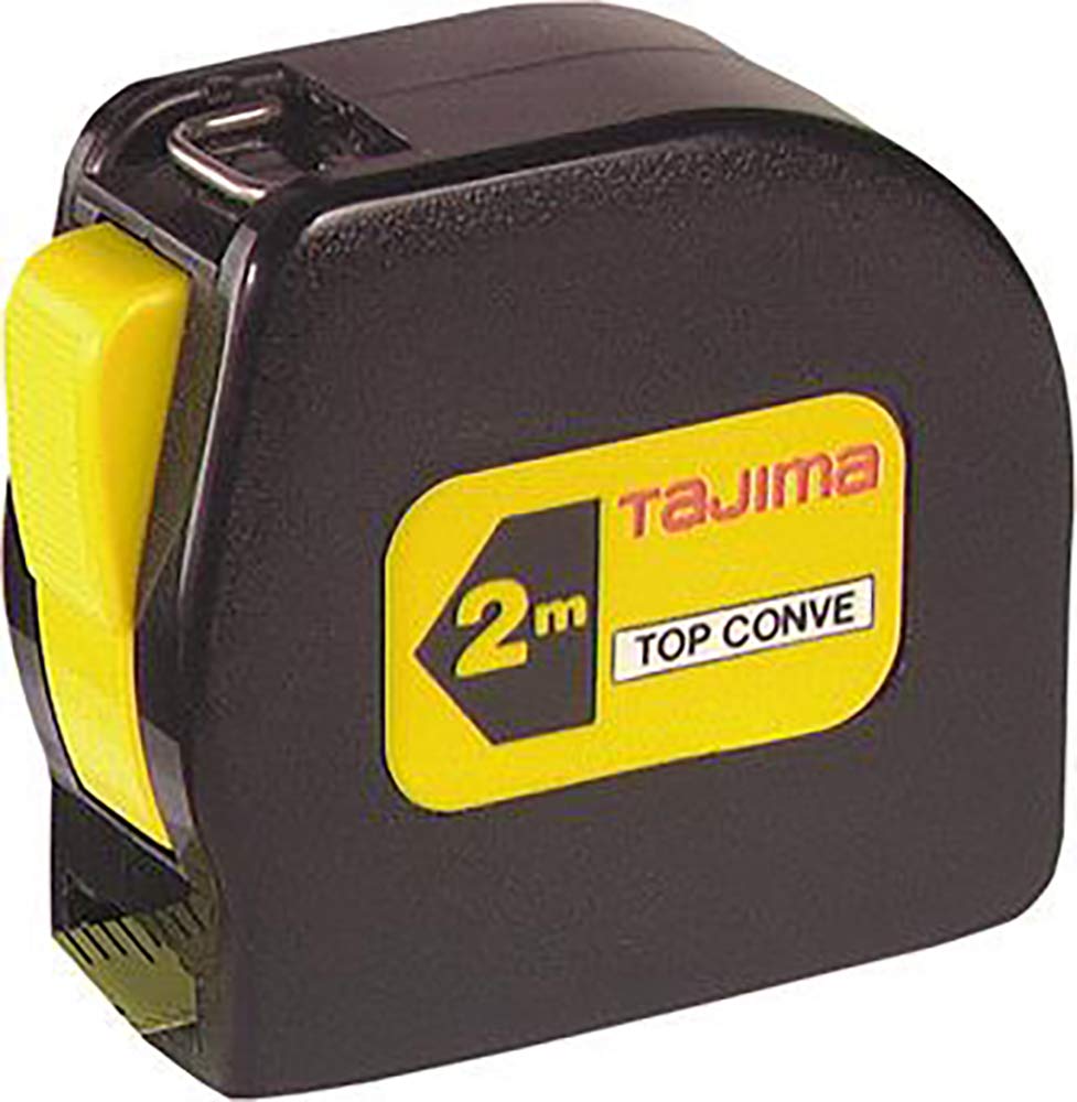 Tajima TOP20MY "Top Conve" Measuring Tape, Black/Yellow, 18 mm