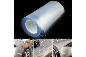 REDODECO BESTERY Clear Vinyl Gloss Paint Protection Bulk Film Vinyl Wrap Coating Roll (12''X60'')
