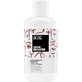 IGK GOOD BEHAVIOR Ultra Smooth Shampoo | Frizz Control + Hydrates + Shine | Vegan + Cruelty Free | 8 Oz