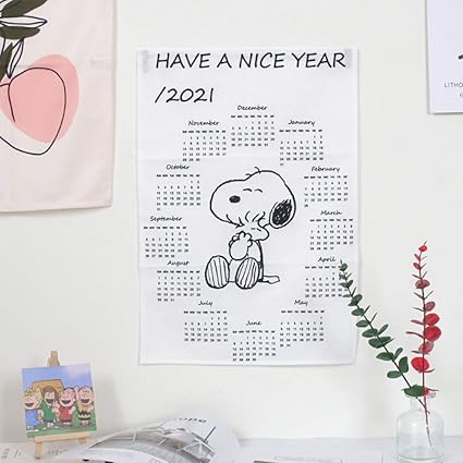 Amazon Co Jp 21 スヌーピー カレンダー 壁掛け Peanuts 最新カレンダー カッコイイ かわいい 人格カレンダー スケジュール Snoopy 萌えグッズ 新年プレゼント Amz 21 Jp M 35 50cm E パソコン 周辺機器