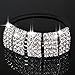 Designer Fashion Elastic Rhinestone Hairtie Ponytail Holder Headband Jewelry Accessories for Women Girls Hair Band by Hair Accessories