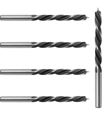 3-Pack Golden Brad Point Drill Bits (2mm/5/64") - Precision Woodworking Tools For Carpentry