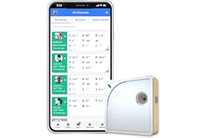 UbiBot WS1 WiFi Environmental Sensor: Temp, Humidity, Light Monitoring | External Probe | Alerts, Schedule Reports & Device Sharing | Local Deployment| IFTTT & Alexa | 2.4GHz WiFi, No Hub Needed