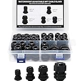 MAKERELE NPT Cable Glands Kit Waterproof Adjustable