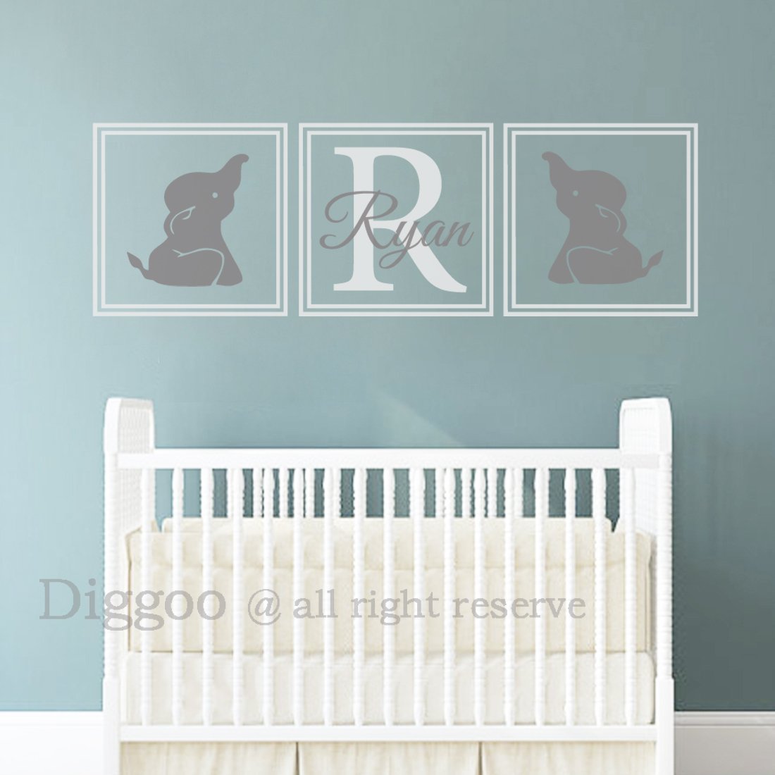 nursery name on wall