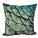 GBSELL Pillow Cover Peacock Pillow Case Sofa Throw Cushion Cover Home Party Decor,45cm45cm (C)