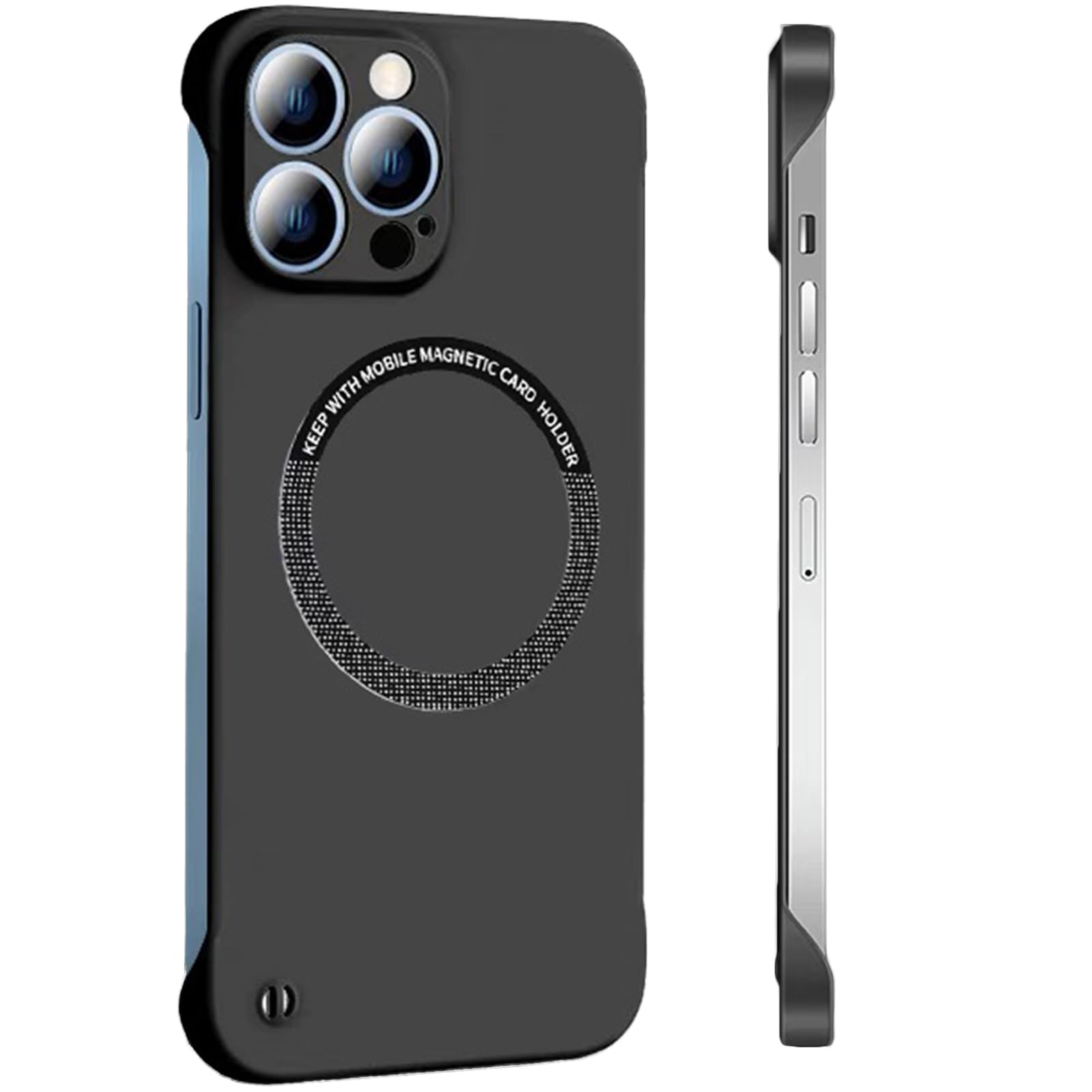 FAOMSEBS for iPhone 15 Pro Max Case MagSafe (Bare Metal Feel) [Rapid Heat Dissipation] [Strong Magnetic] Borderless Slim Case for iPhone 15 Pro Max Phone Case, 15 Pro Max MagSafe Cover 6.7'' 5G 2023 — image 1