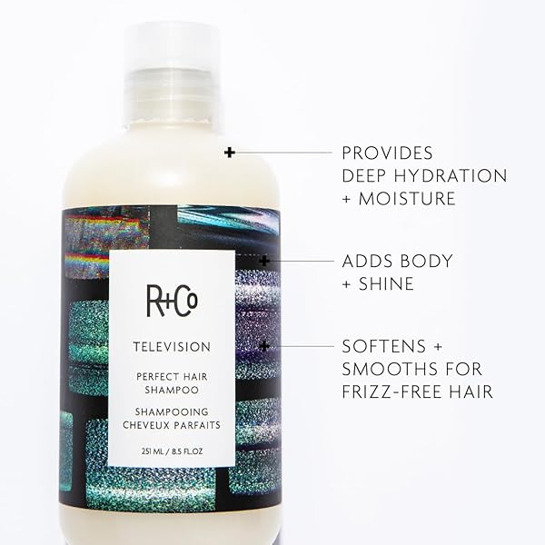 R+CO TELEVISION PERFECT HAIR SHAMPOO | BODY + SHINE + SMOOTHING FOR ALL HAIR TYPES | VEGAN + CRUELTY-FREE |