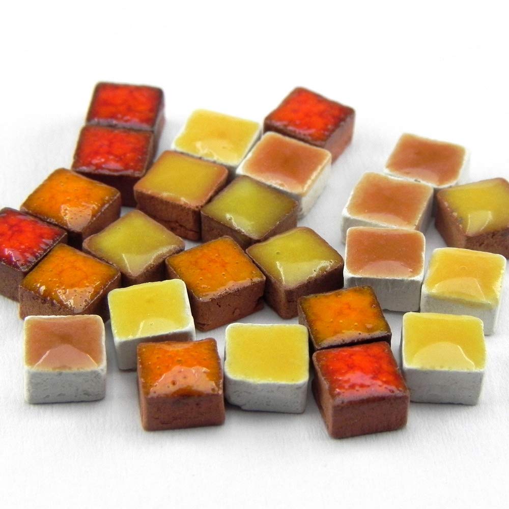 Mosaic-Minis (5x5x3mm), 5.000 pieces, mix orange, MXOR — image 1