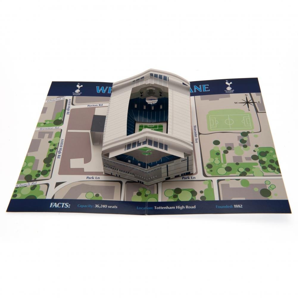 Tottenham Hotspur FC BIRTHDAY CARD POP UP STADIUM SPURS CARD
