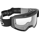 Fox Racing Main Motocross Goggle, STRAY Black - Clear Lens
