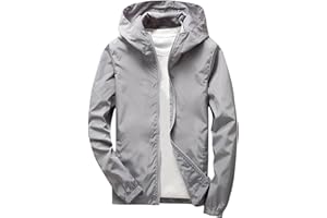 UILLUI Boys Girls Uniform Windbreaker Jacket Waterproof Lightweight Rain Jacket Youth Boys Fall Hooded Rain Coats w/Pockets