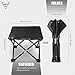 Forbidden Road Camping Stool Seat Tripod Stool Portable Folding Hiking Fishing Travel Backpacking Outdoor Stool 0.9lbs Lightweight Capacity 220lbs - Red Blue Green (Black, 13.7713.7711.8)
