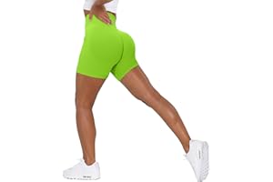 Unthewe Workout Butt Lifting Shorts for Women High Waisted Seamless Gym Yoga Booty Shorts