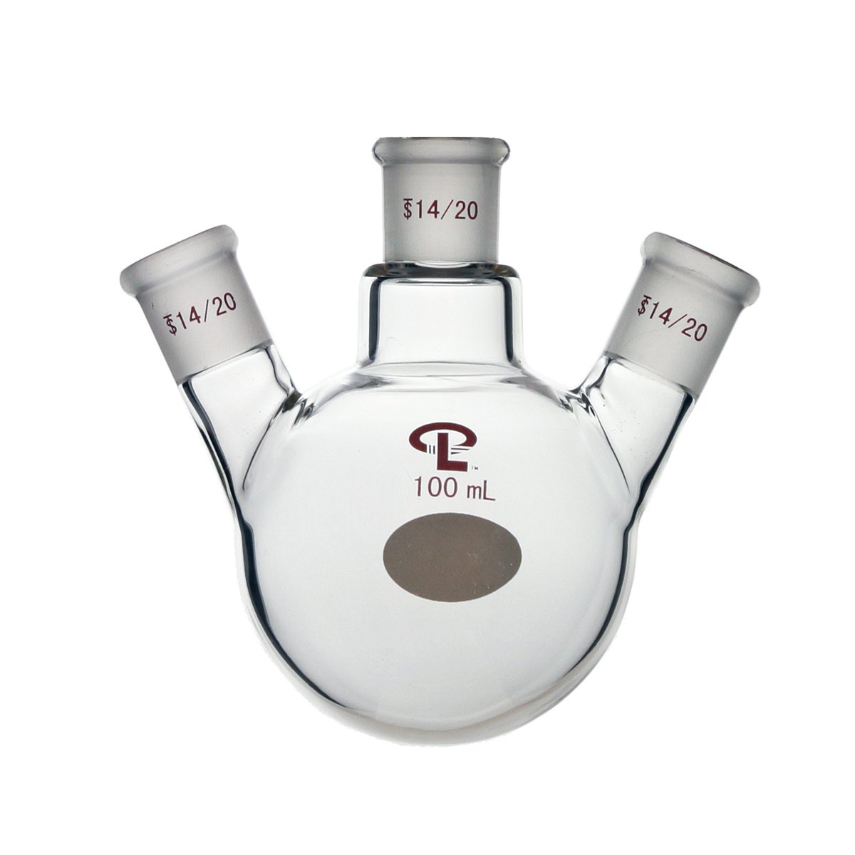 Precision 100ml Three Angled Neck Round Bottom Flask 14 20 Heavy Wall Borosilicate Glass Amazon Com Industrial Scientific