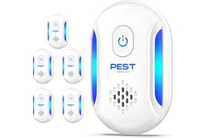 DOS VECES 2024 Upgraded Ultrasonic Pest Repeller, Indoor Pest Repellent 2 Packs, Electronic Plug in Pest Control for Roach, Ant, Rodent, Mouse, Bugs, Mosquito, Spider Repellent for House, Garage, Warehouse