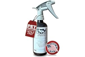 UNDERWOOD HORSE MEDICINE Underwood Pet Wound Care Spray – Versatile & Economical Wound Care Solution for All Animals - Prevents Infections, Gentle & Easy to Use - Antiseptic Spray Suitable for Cuts, Scrapes & Open Wounds