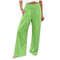 JIOEEH Leggings with Pockets for Women Leg Palazzo
