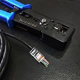 RJ45 Crimping Tool with 20 RJ45 Connectors Cat6 Cat5e Cat5 Pass view 4