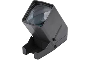 Fdit Portable 35mm Slide Viewer, 3X Magnification LED Film Viewer with USB Battery Power for Slides Negatives 163x155mm Deskt