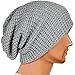 Ofocam Unisex Slouchy Winter Hats Knitted Beanie Caps Men Women Soft Warm Ski Hat Grey