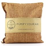 500g Bamboo Charcoal Air Purifying Bag Natural Air Freshener Odor Absorber Eliminator & Deodorizer Removes Moisture, Allergens in Your Bathroom, Kitchen, Car, RV, Closet By Bamboo Air