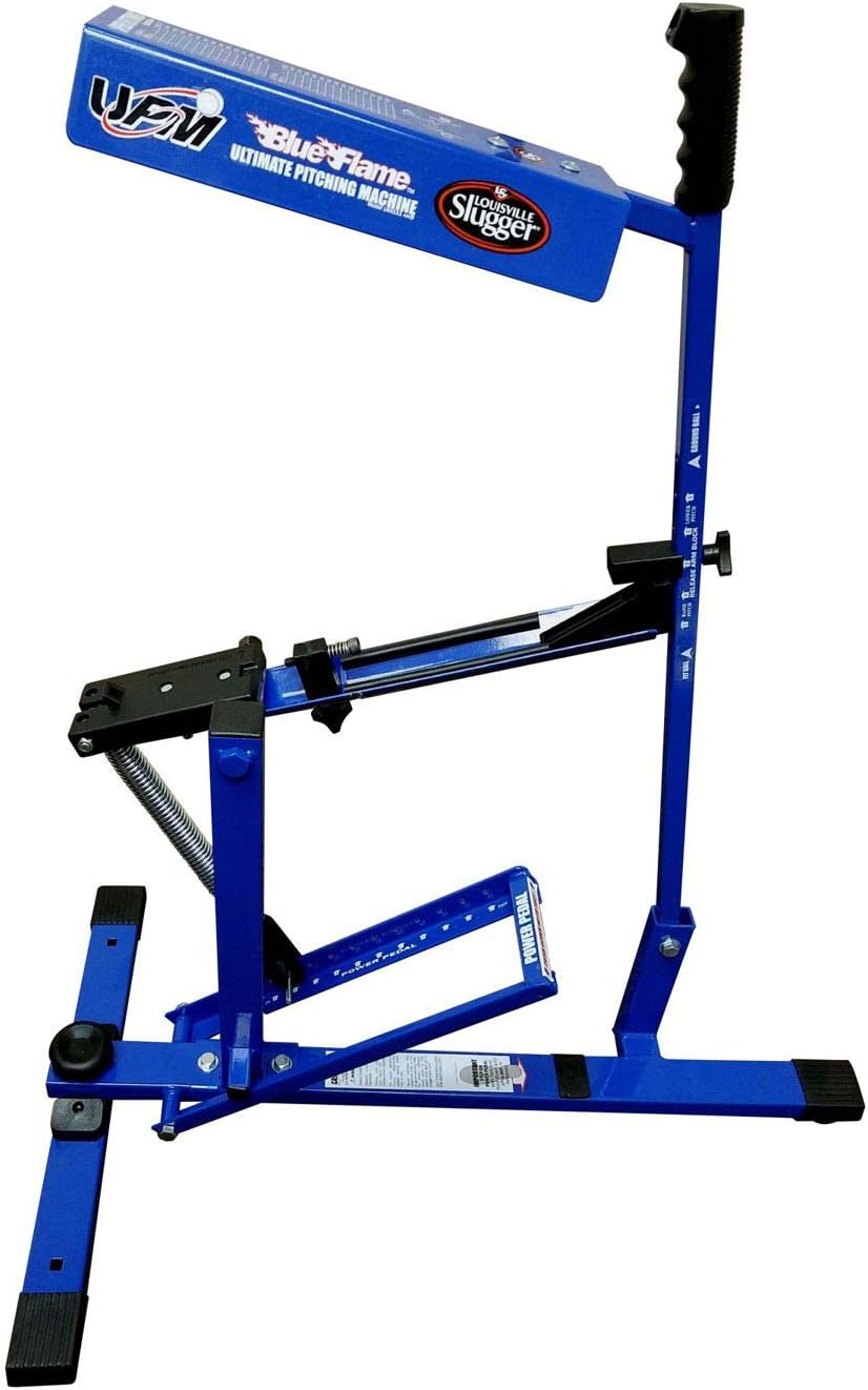 Louisville Slugger Blue Flame Pitching Machine : Baseball Pitching Machines : Sports & Outdoors