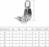 IMAGINE M20 Single Pulley Block 304 Stainless Steel Wire Rope Traction Trolley view 6