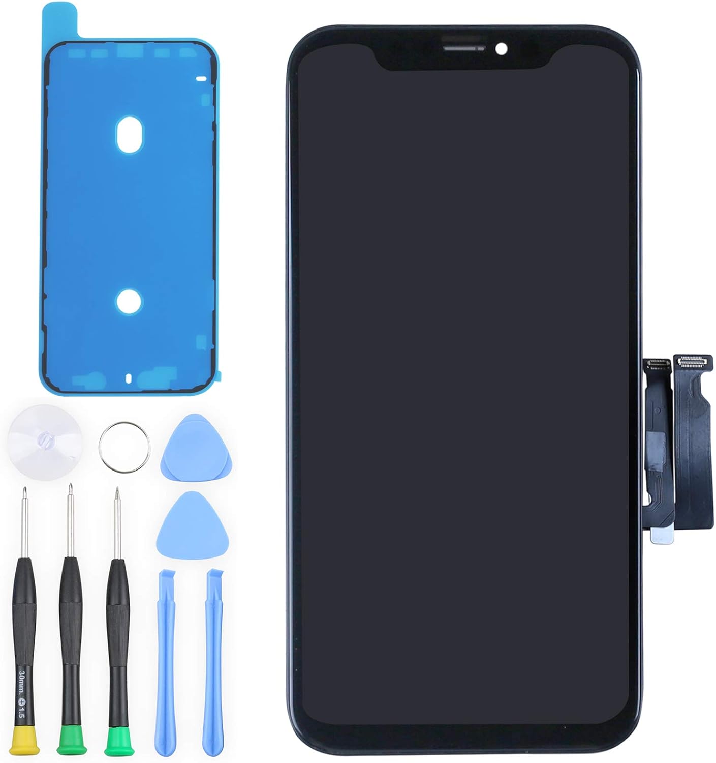 for iPhone XR Digitizer Screen Replacement - Ayake 6.1" LCD Display Touch Screen Assembly with All Repair Tool Kits Compatible Models A1984, A2105, A2106, A2108