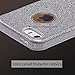 MILPROX Compatible for iPhone 5s/5/SE Case, Girls Shiny Glitter CASE [Bling Crystal Clear][Extremely Sparkling], Slim Premium 3 Layer Hybrid, Anti-Slick/Protective/Soft Case