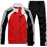 Sun Lorence Men's Athletic Running Tracksuit Set Casual Full Zip Jogging Sweat Suit