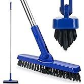 CELOX Grout Brush with Long Handle, Tile Grout Cleaner Brush for Tile Floors, for Shower Tile, for Cleaning Grout, Blue