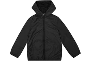 Lansbojun Boys Rain Jacket Waterproof Windbreaker Lightweight Coat Kids Raincoat Outerwear