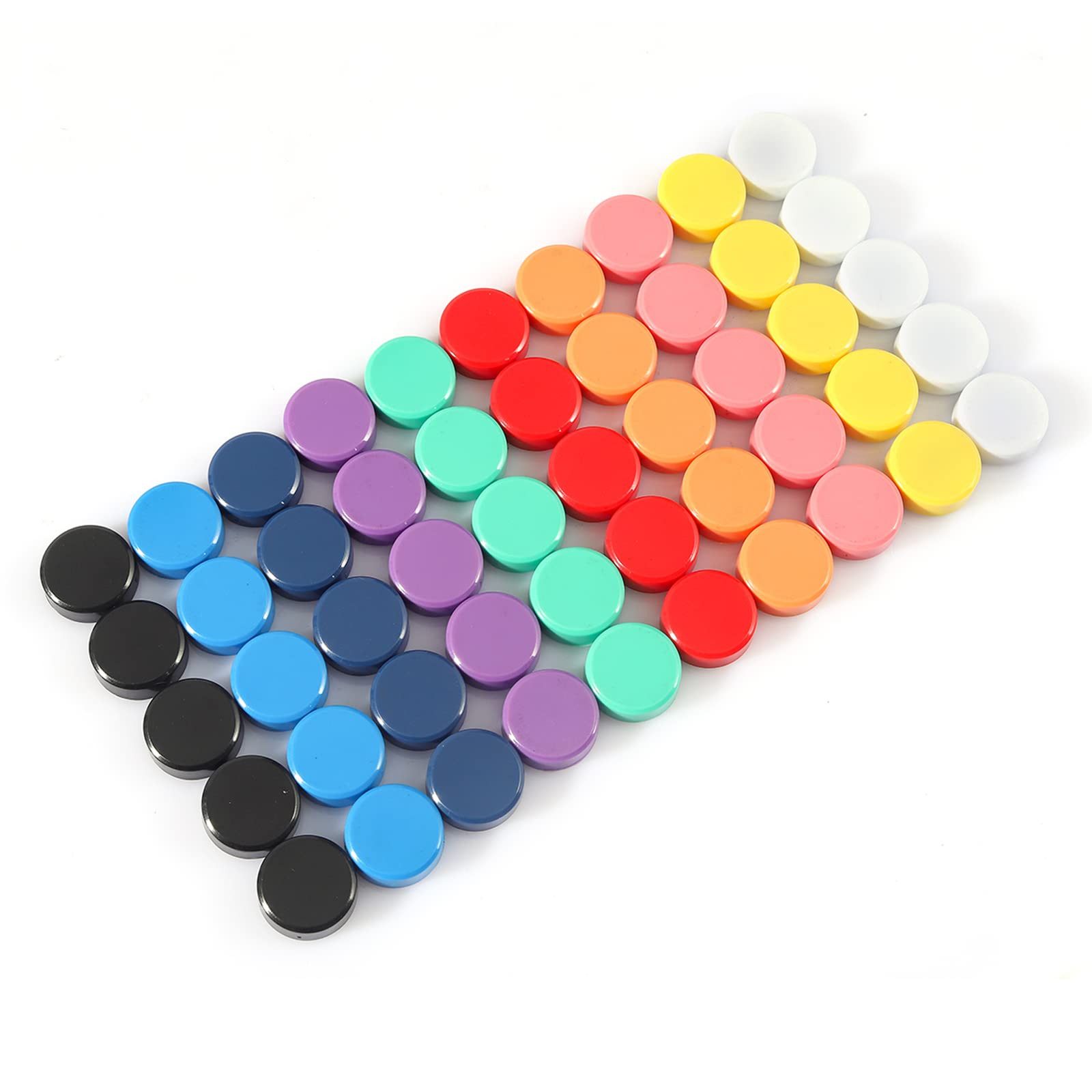 ZDZBLX Fridge Magnets, 40 Pack 10 Colors Magnets for Whiteboards, Strong Magnet, Colorful Mini Small Magnet, Round Cute Magnets for Crafts, Notice Board, Kitchen, Office, Classroom, School (Assorted)