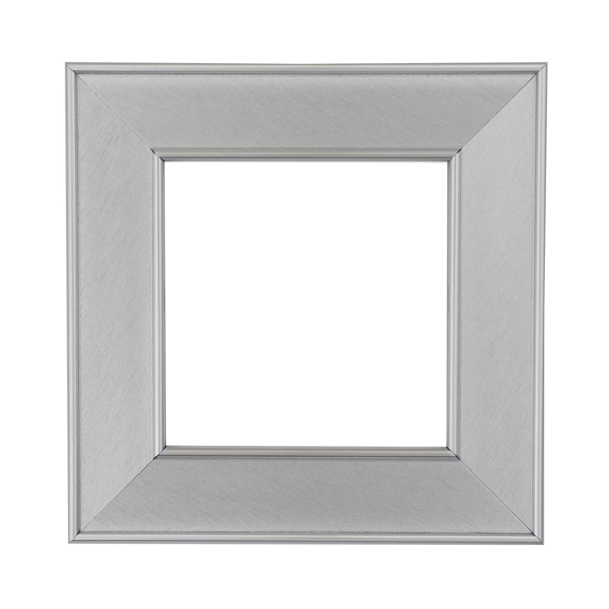 ElekTek Decorative Switch Surround Frame Cover Finger Plate Art Deco Silver Brushed