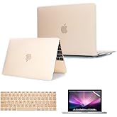 Se7enline Compatible with MacBook 12 inch Case Model A1534 2015/2016/2017/2018/2019 Version Laptop Hard Shell Protective Case&Keyboard Cover Skin&Screen Protector,Frost Transparent