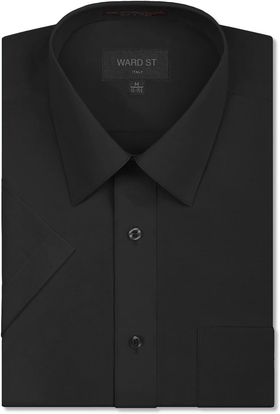 Ward St Men's Regular Fit Short Sleeve Dress Shirts