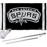 WinCraft San Antonio Spurs Flag Pole and Bracket Set