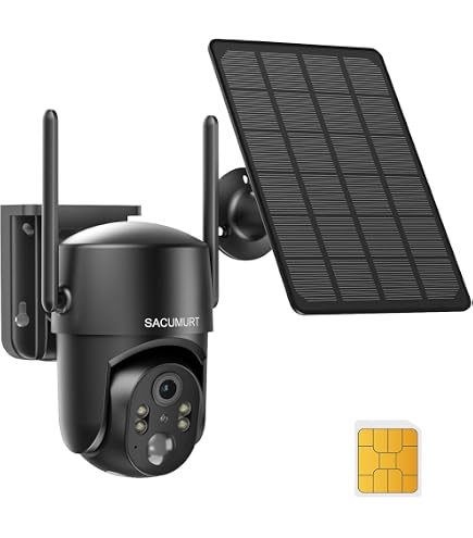 Amazon.com : SACUMURT Solar Security Cameras Wireless Outdoor, No